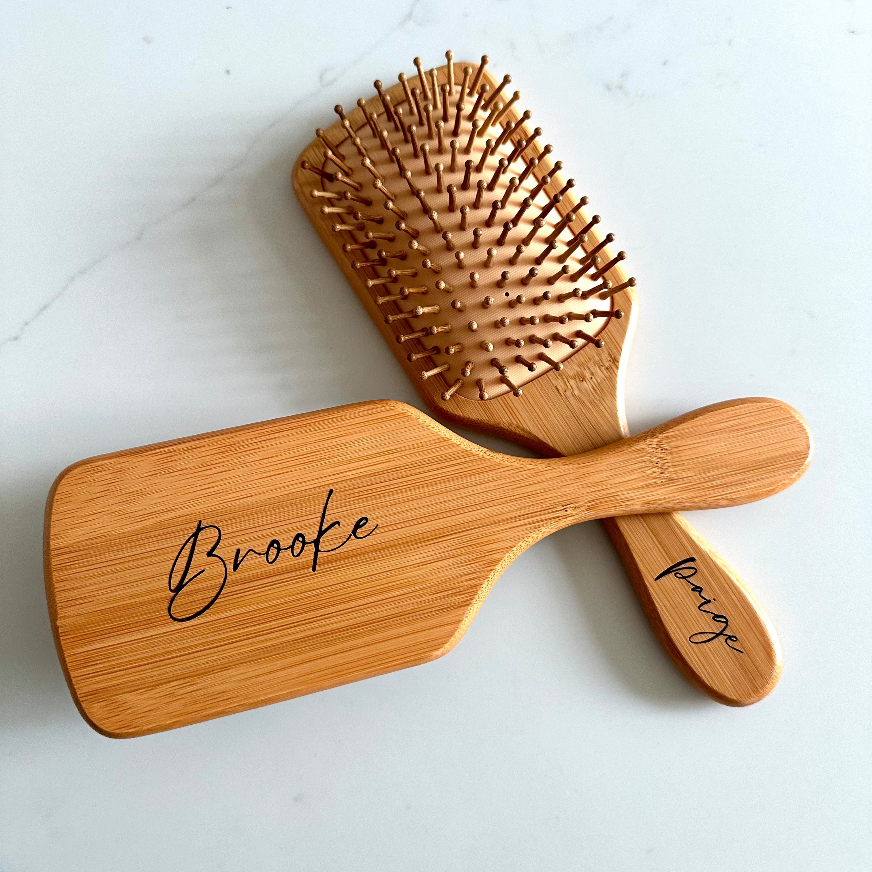Custom Engraved Bamboo Hairbrush