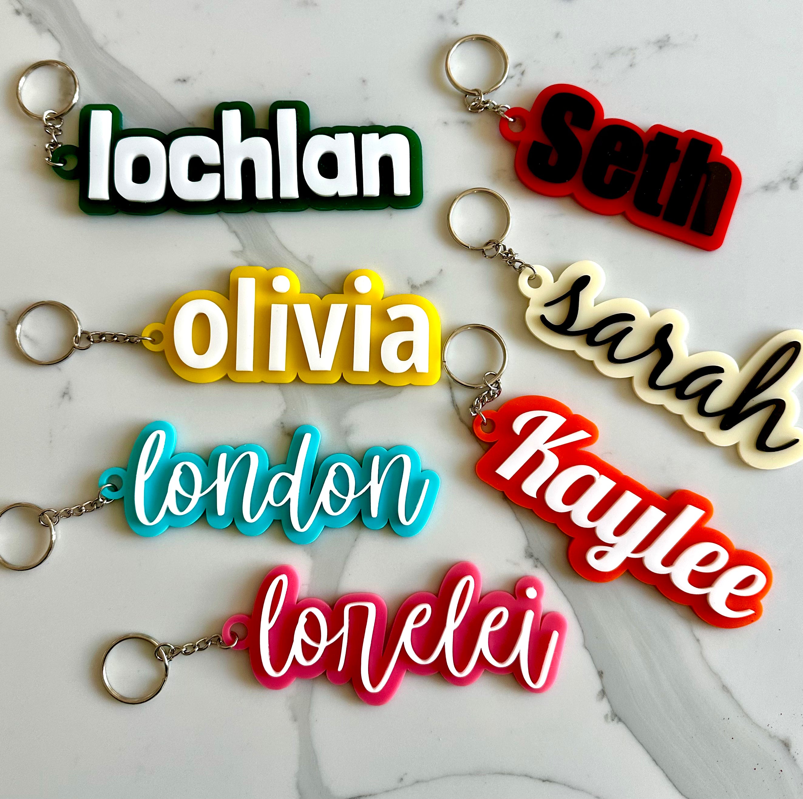 Custom Name Keychain
