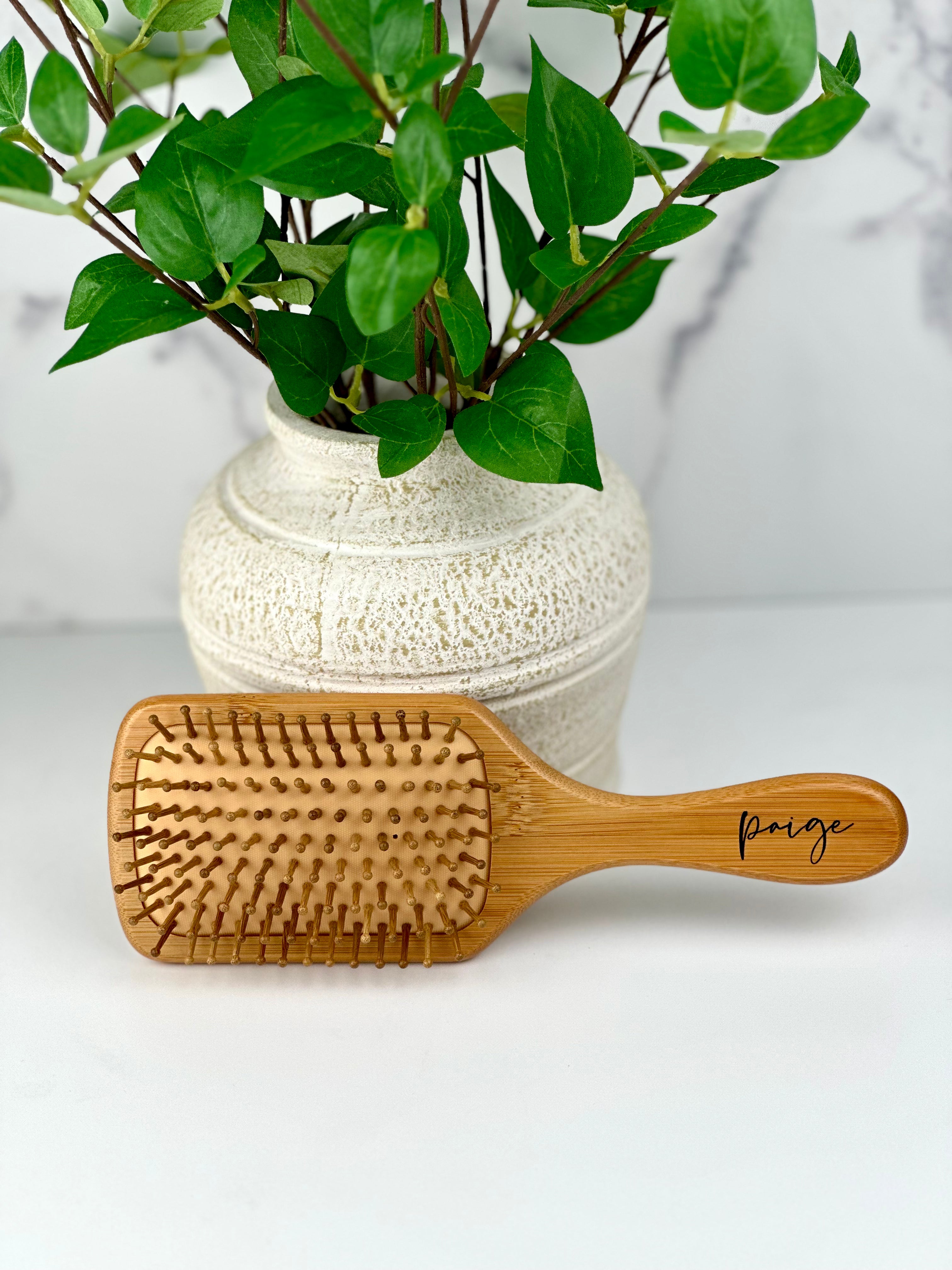 Custom Engraved Bamboo Hairbrush