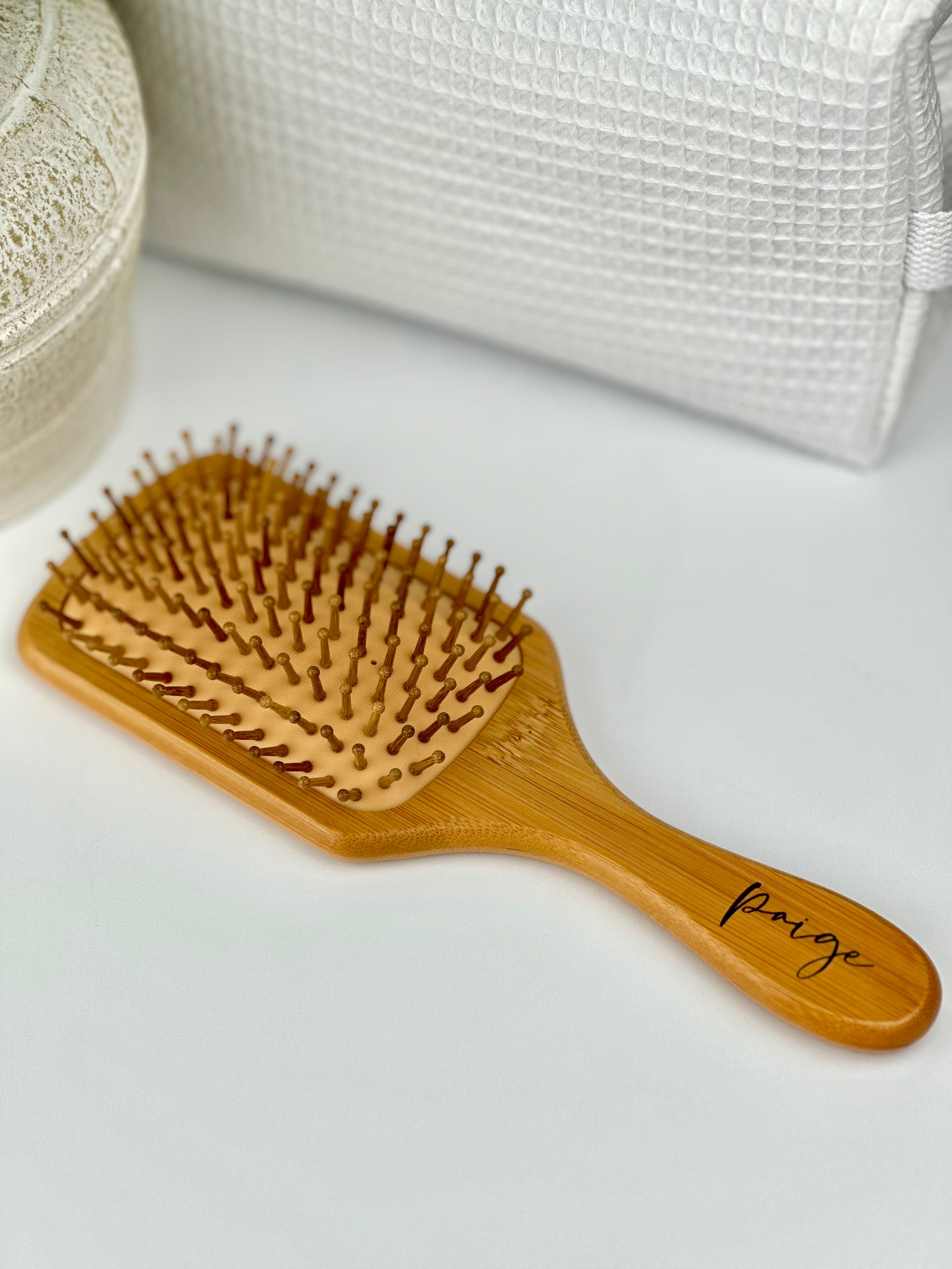 Custom Engraved Bamboo Hairbrush