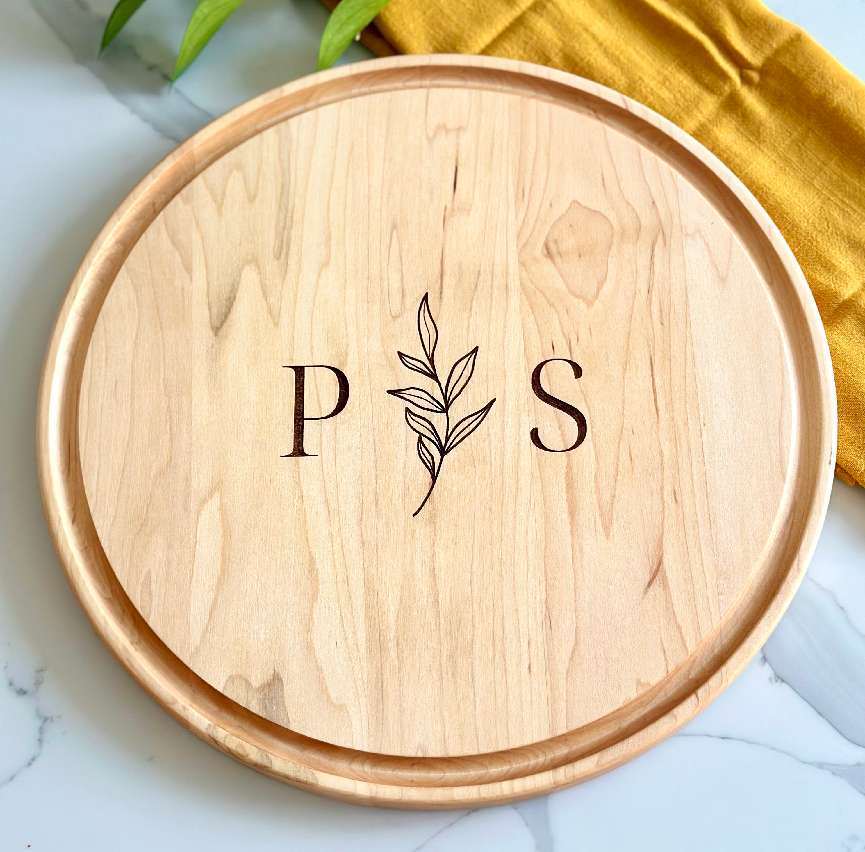Round Engraved Cutting Board