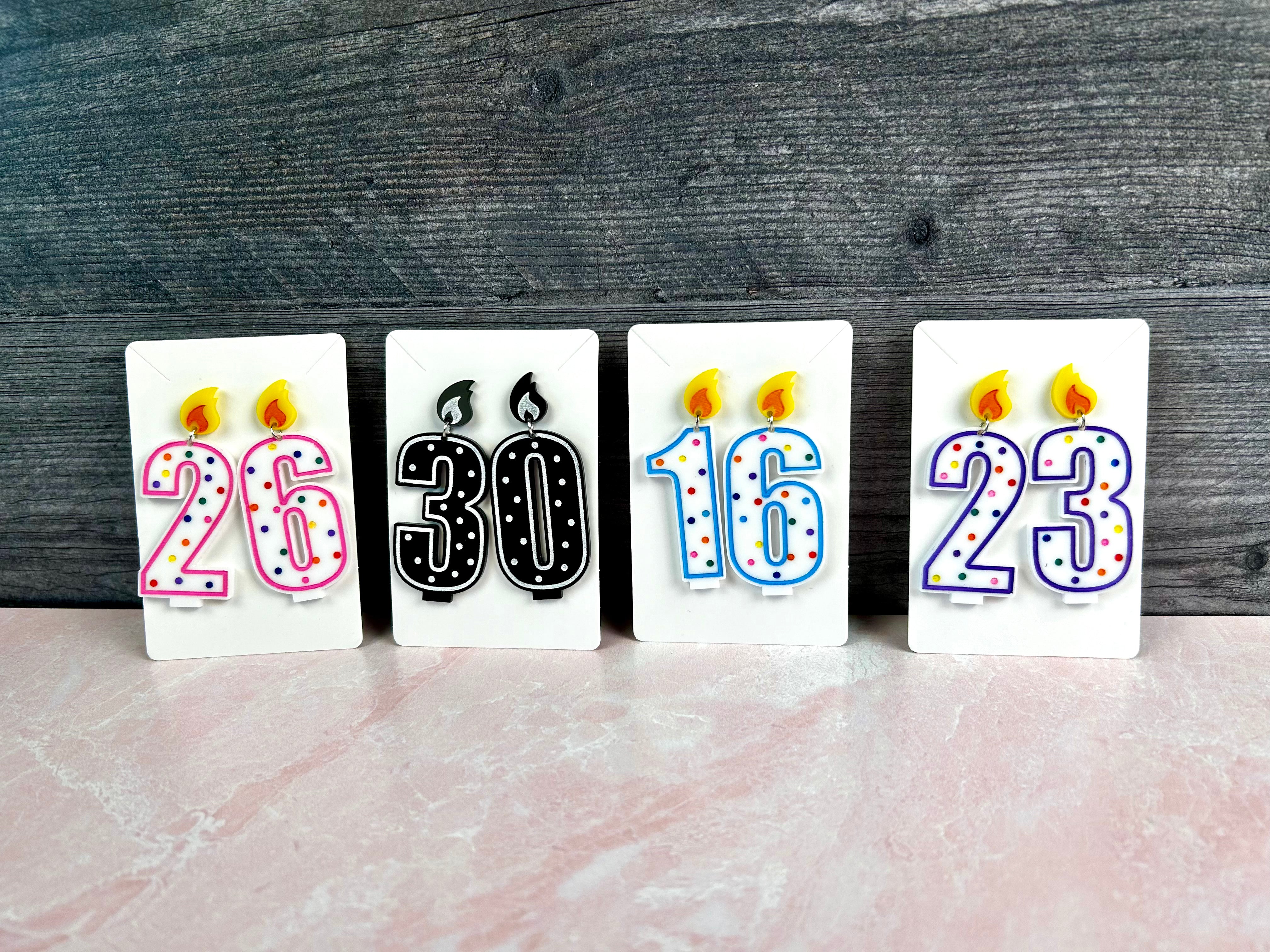 Birthday Candle Earrings